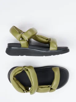 – Chunky-Sandalen aus Kalbleder Oliv*FitFlop Discount