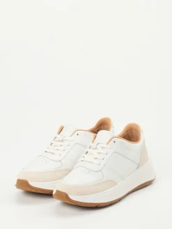 Damen FitFlop – Sneaker aus Kalbleder und Veloursleder