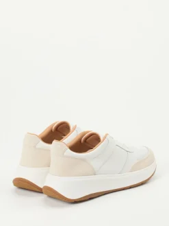 Damen FitFlop – Sneaker aus Kalbleder und Veloursleder