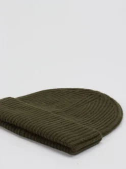 Damen FLONA – Beanie aus Kaschmir in Oliv