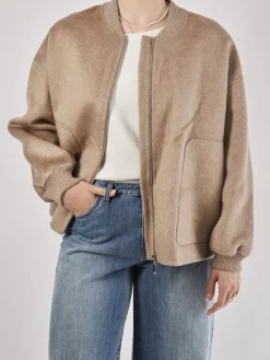– Bomberjacke aus Wolle in Beige*FLONA Clearance