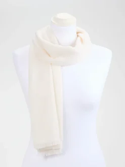 Damen FLONA – Schal aus Kaschmir in Creme