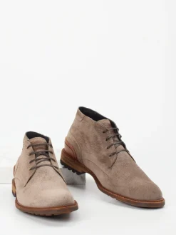 Herren Floris van Bommel – Desert Boots aus Veloursleder taupe