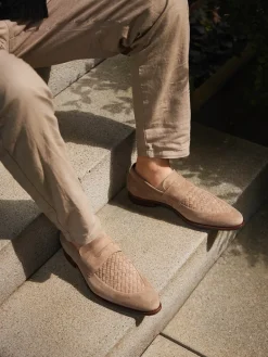– Loafer aus Veloursleder sandbeige*Floris van Bommel Outlet