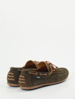 Herren Floris van Bommel – Mokassin aus Veloursleder oliv