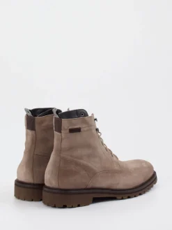 – Schnürboots aus Veloursleder Taupe*Floris van Bommel Sale