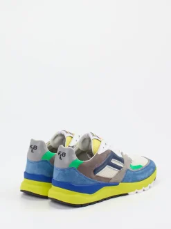 Herren Floris van Bommel – Sneaker aus Velour/Textil color