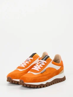 Herren Floris van Bommel – Sneaker aus Veloursleder Orange