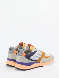 Herren Floris van Bommel – Sneaker aus Veloursleder und Mesh