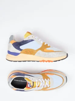 Herren Floris van Bommel – Sneaker aus Veloursleder und Mesh