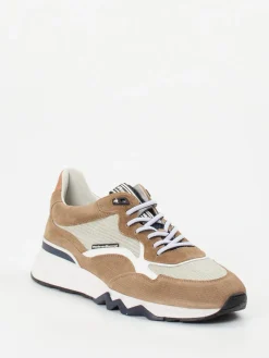 Herren Floris van Bommel – Sneaker aus Veloursleder sand