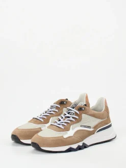 Herren Floris van Bommel – Sneaker aus Veloursleder sand