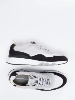 – Sneaker aus Kalbleder hellgrau*Floris van Bommel New