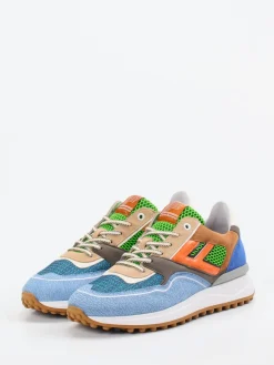 – Sneaker aus Veloursleder mit Farbkontrast*Floris van Bommel Outlet