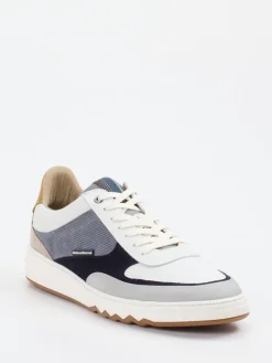 Herren Floris van Bommel – Sneaker aus Veloursleder weiß