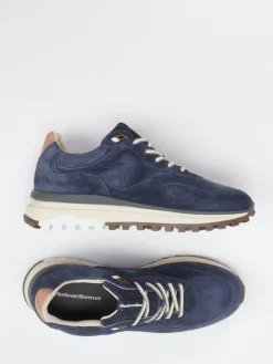 Herren Floris van Bommel – Sneaker aus Veloursleder Nacht