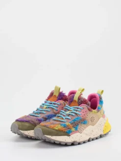 Damen Flower Mountain – Chunky-Sneaker aus Velour/Textil color