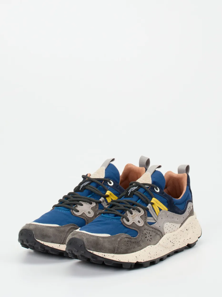 Herren Flower Mountain – Outdoor-Sneaker aus Veloursleder kobaltblau