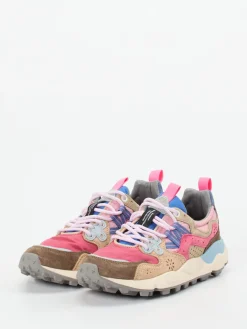 – Sneaker aus Veloursleder color*Flower Mountain Hot