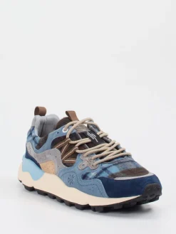 Herren Flower Mountain – Sneaker aus Velour/Textil jeans