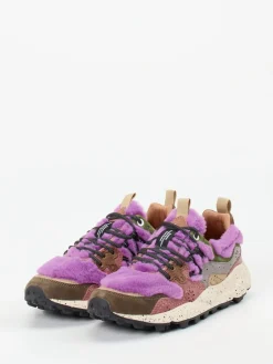 – Sneaker aus Veloursleder und Textil Lila*Flower Mountain Online