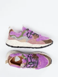 – Sneaker aus Veloursleder und Textil Lila*Flower Mountain Online