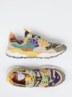 – Sneaker aus Velour und Textil color*Flower Mountain Online