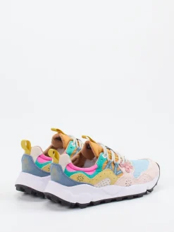 – Sneaker aus Velour/Textil color*Flower Mountain Hot