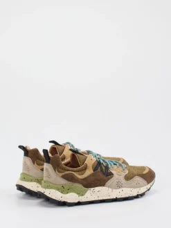 Herren Flower Mountain – Trail-Sneaker aus Velour/Textil oliv