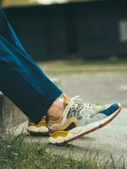 – Trail-Sneaker aus Veloursleder/Textil color*Flower Mountain New