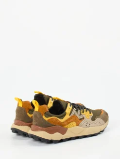 – Trail-Sneaker aus Velour/Textil oliv*Flower Mountain Discount