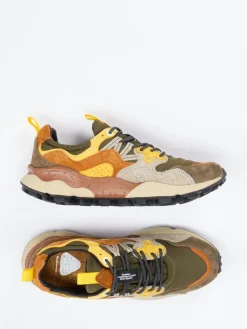 – Trail-Sneaker aus Velour/Textil oliv*Flower Mountain Discount