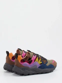 – Trail-Sneaker aus Veloursleder/Textil Multicolor*Flower Mountain Hot