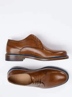 – Derby aus Kalbleder Cognac*Franz Gustav