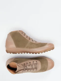 – Mid-Top Sneaker aus Veloursleder taupe*Franz Gustav Clearance