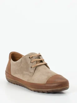 – Schnürschuh aus Veloursleder taupe*Franz Gustav Outlet