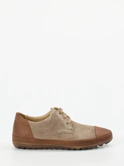 – Schnürschuh aus Veloursleder taupe*Franz Gustav Outlet