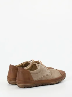 – Schnürschuh aus Veloursleder taupe*Franz Gustav Outlet