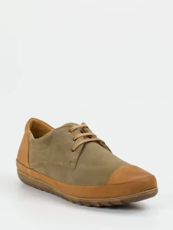 – Schnürschuh aus Veloursleder Oliv*Franz Gustav