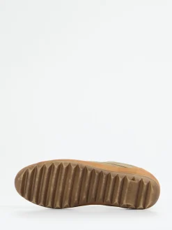 – Schnürschuh aus Veloursleder Oliv*Franz Gustav