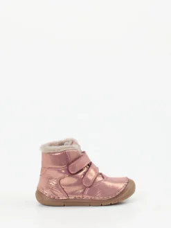 Kinder Froddo – Klett-Boots aus Metallicleder roségold