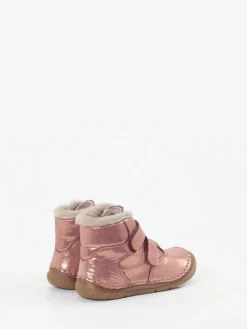 Kinder Froddo – Klett-Boots aus Metallicleder roségold