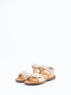 Kinder Froddo – Klettsandale aus Metallicleder champagner