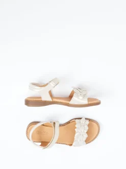 Kinder Froddo – Klettsandale aus Metallicleder champagner