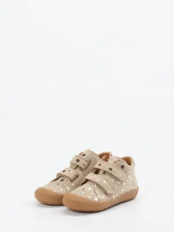 Kinder Froddo – Lauflernschuhe aus Veloursleder sandbeige