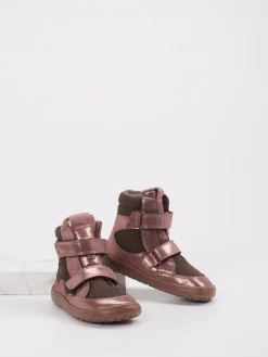 Kinder Froddo – Winterstiefel aus geprägtem Leder rosé