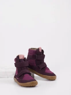 Kinder Froddo – Winterstiefel aus Veloursleder Pflaume