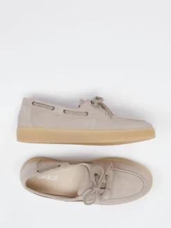 – Bootsschuh aus Veloursleder beigegrau*Gabor Best