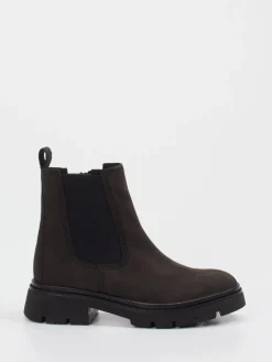 Damen Gabor – Chelsea Boots aus Nubukleder Dunkel