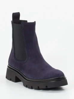 – Chelsea Boots aus Veloursleder Dunkelviolett*Gabor Online